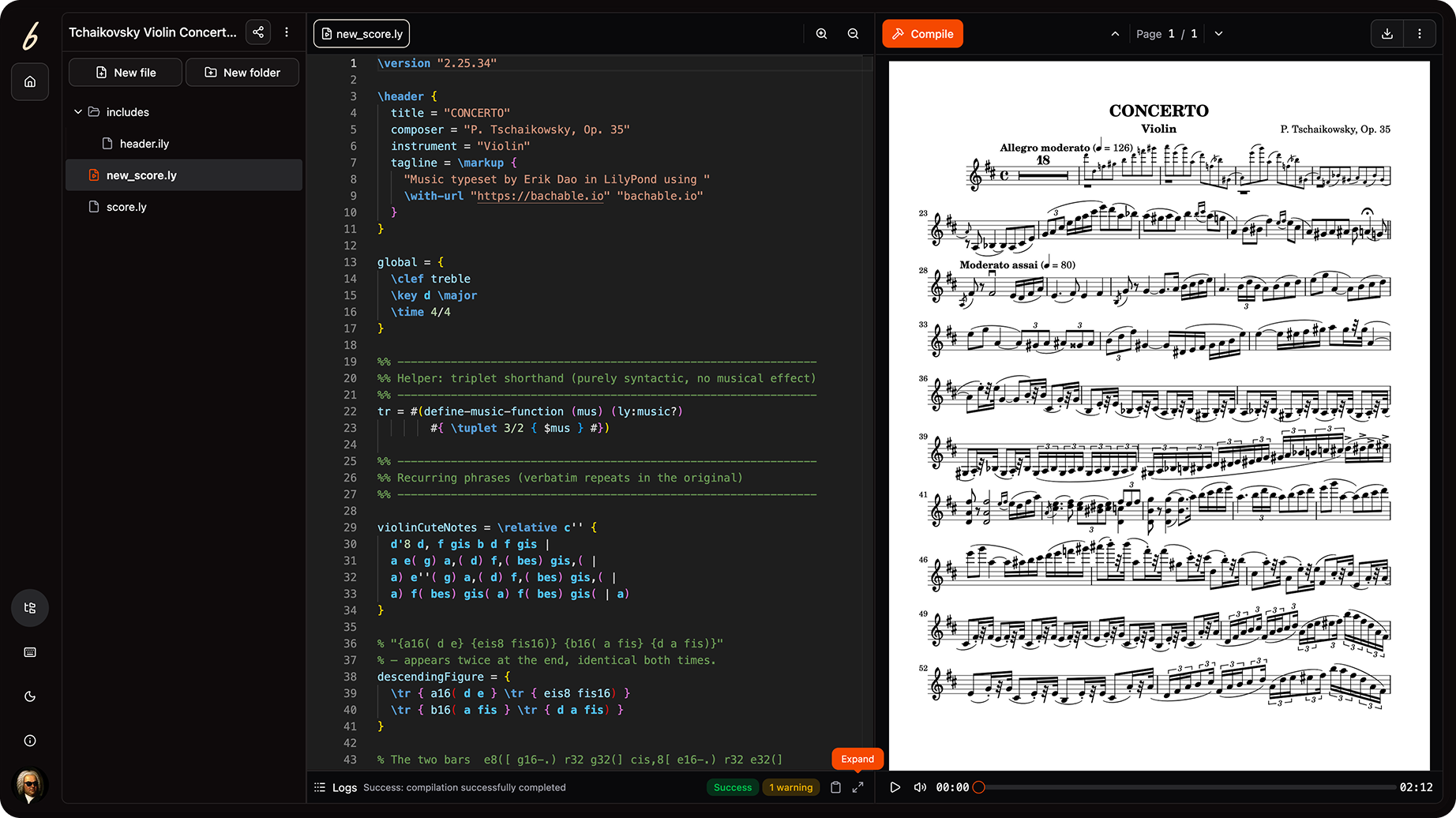 Bachable mockup